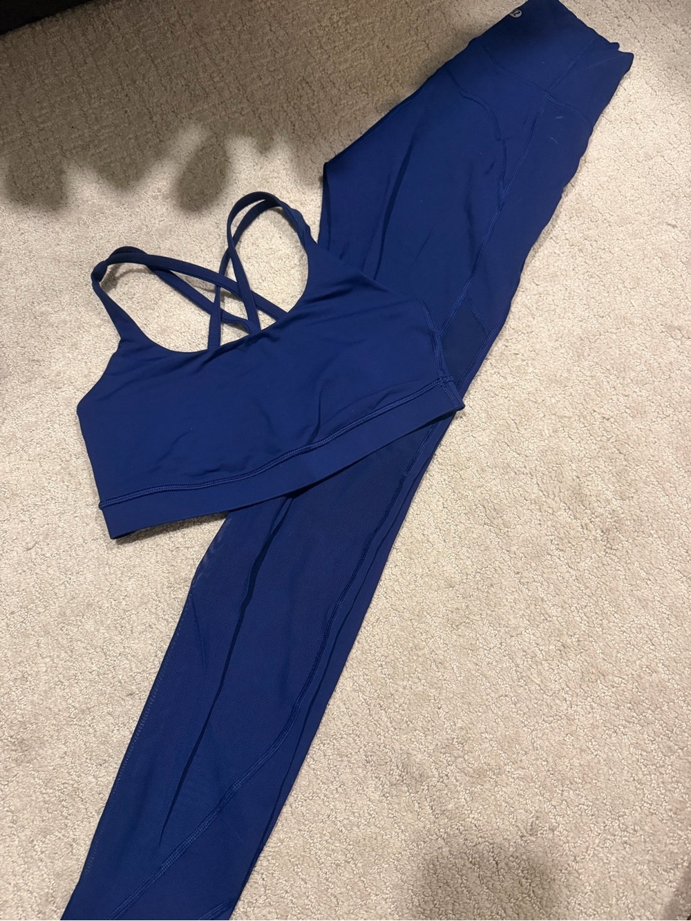 lululemon athletica Hero Blue Navy matching set